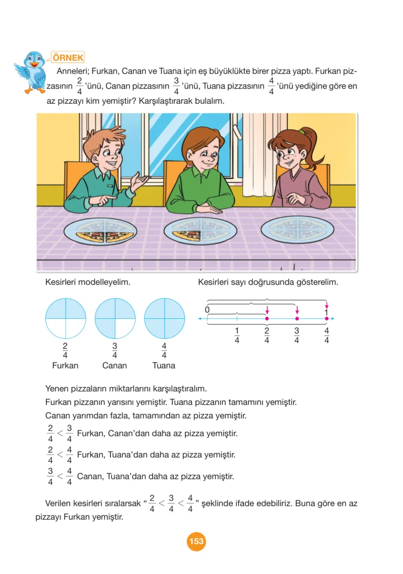 4. Sınıf Matematik Ders Kitabı Cevapları Pasifik Yayınları Sayfa 153