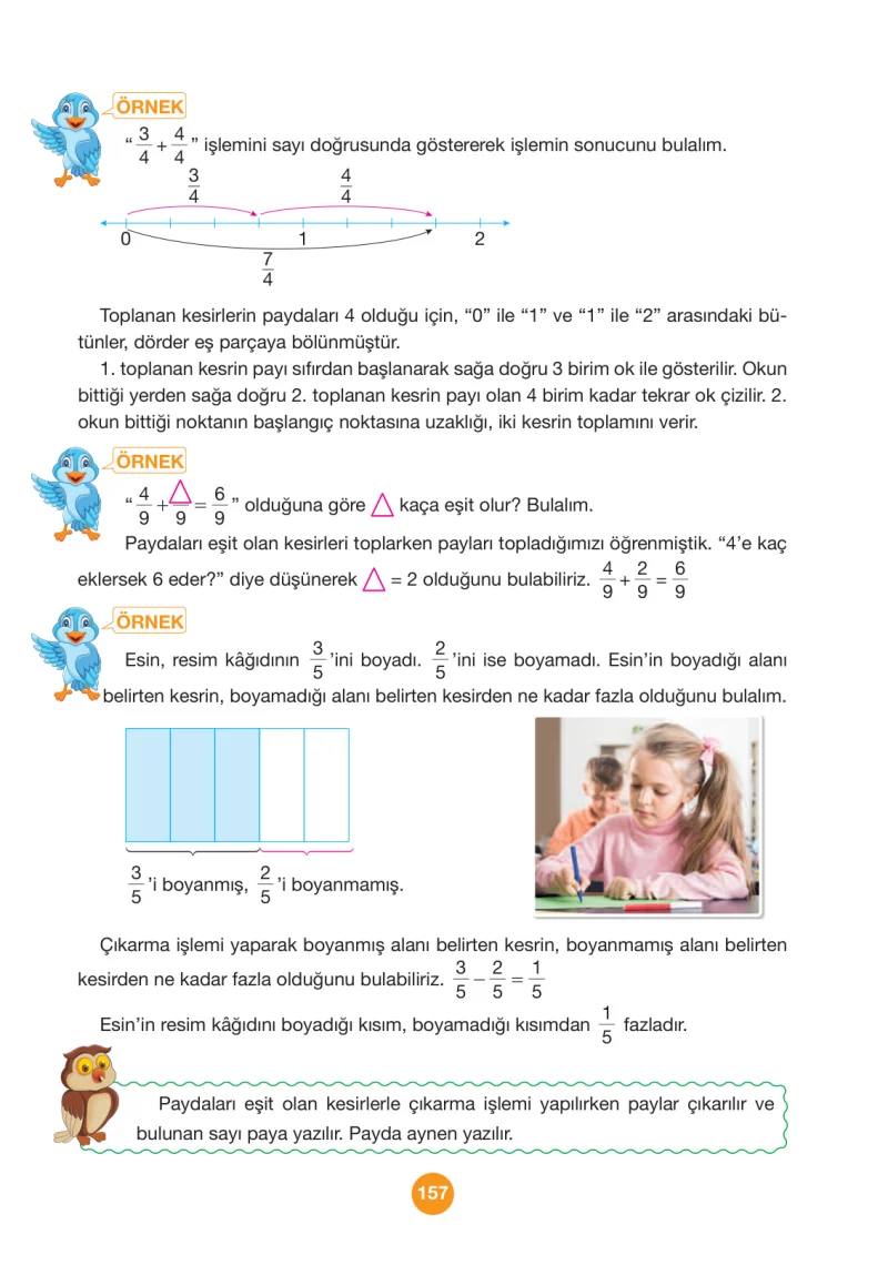4. Sınıf Matematik Ders Kitabı Cevapları Pasifik Yayınları Sayfa 157
