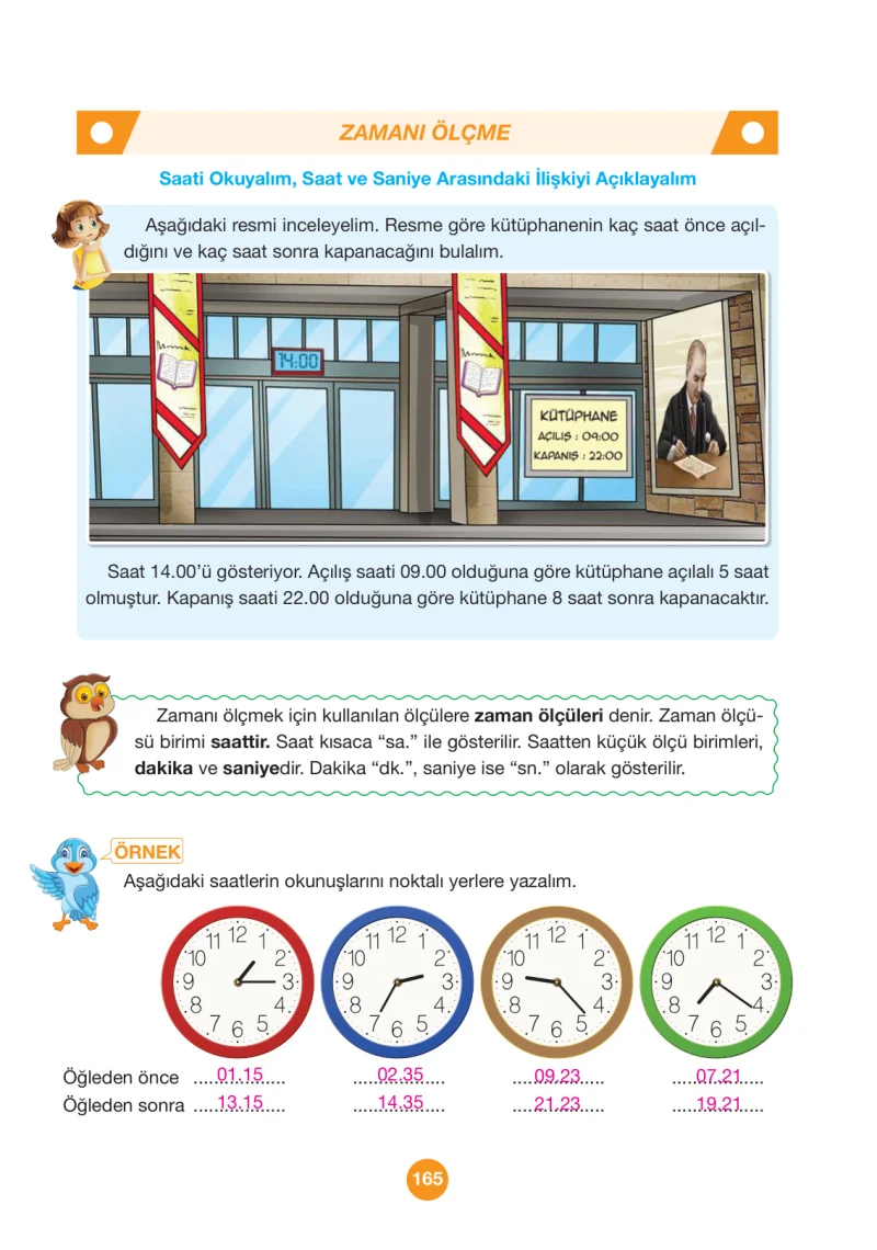 4. Sınıf Matematik Ders Kitabı Cevapları Pasifik Yayınları Sayfa 165