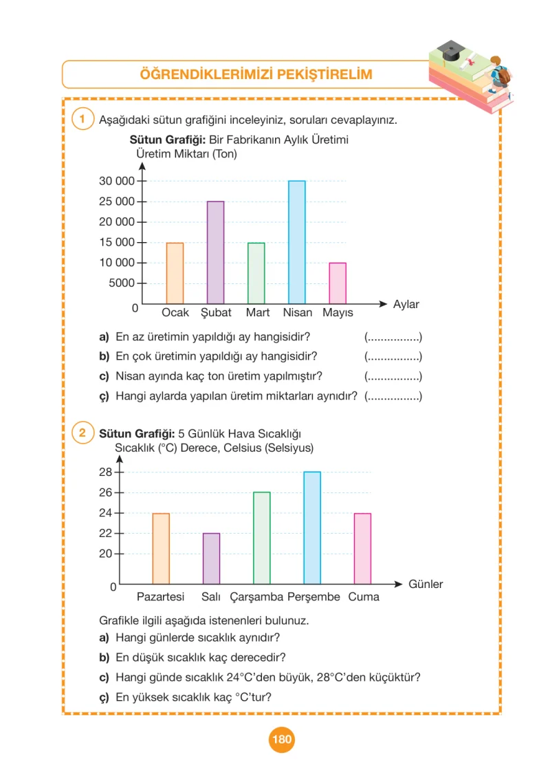 4. Sınıf Matematik Ders Kitabı Cevapları Pasifik Yayınları Sayfa 180