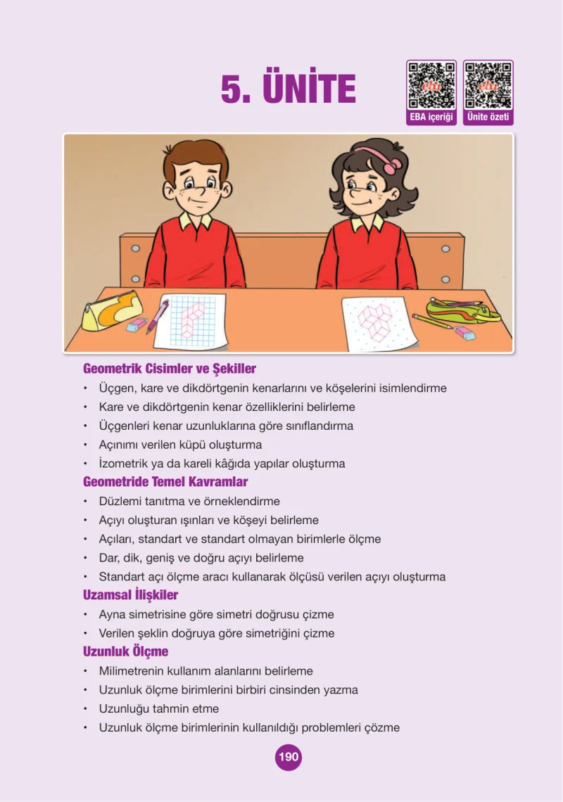 4. Sınıf Matematik Ders Kitabı Cevapları Pasifik Yayınları Sayfa 190