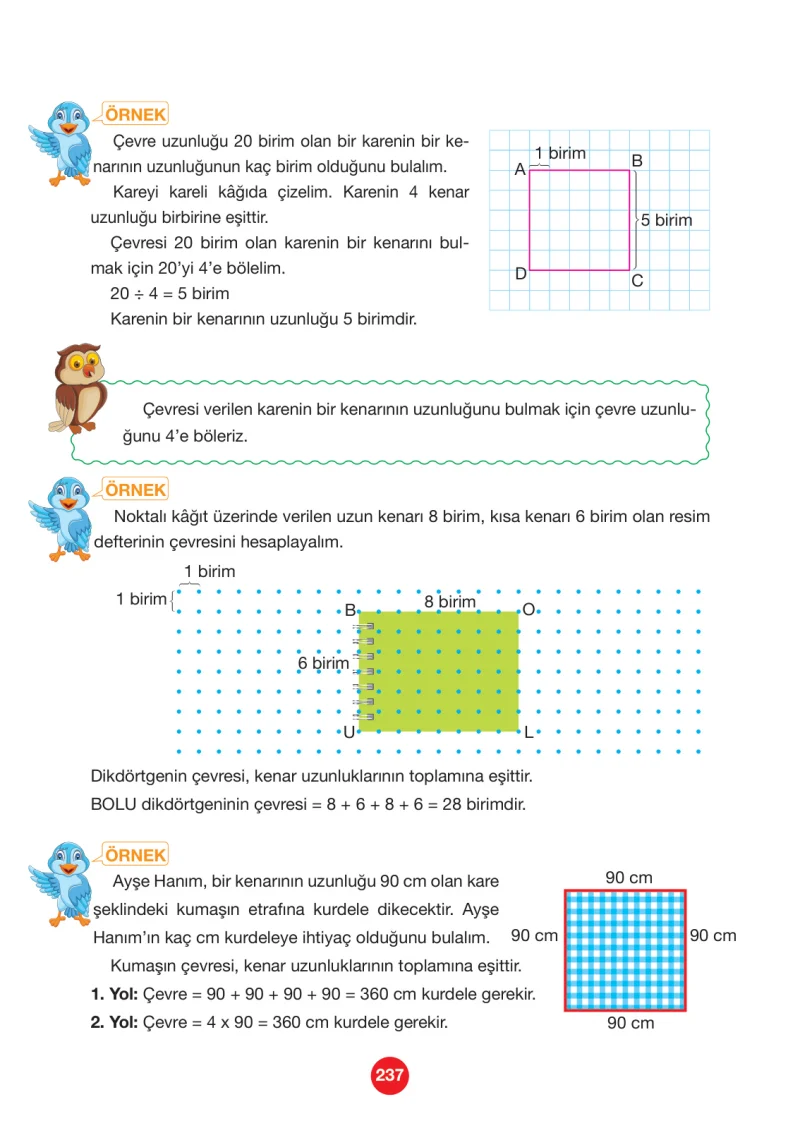 4. Sınıf Matematik Ders Kitabı Cevapları Pasifik Yayınları Sayfa 237