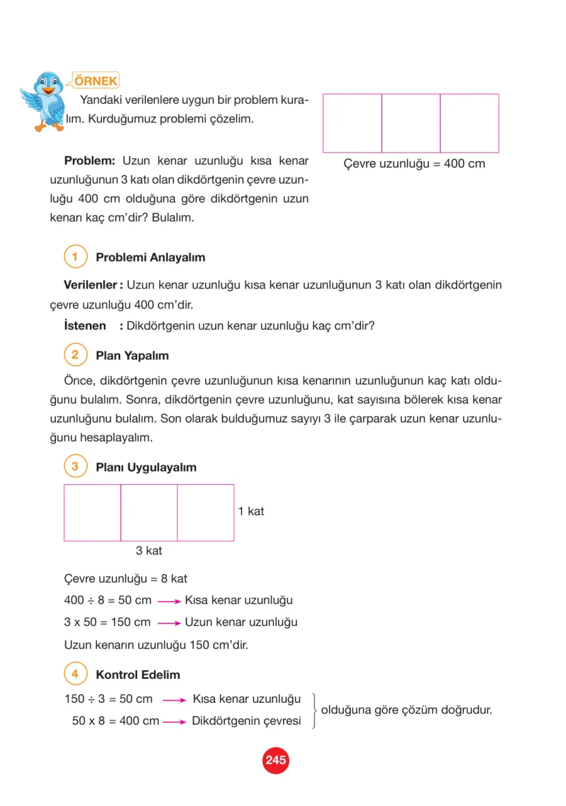 4. Sınıf Matematik Ders Kitabı Cevapları Pasifik Yayınları Sayfa 245