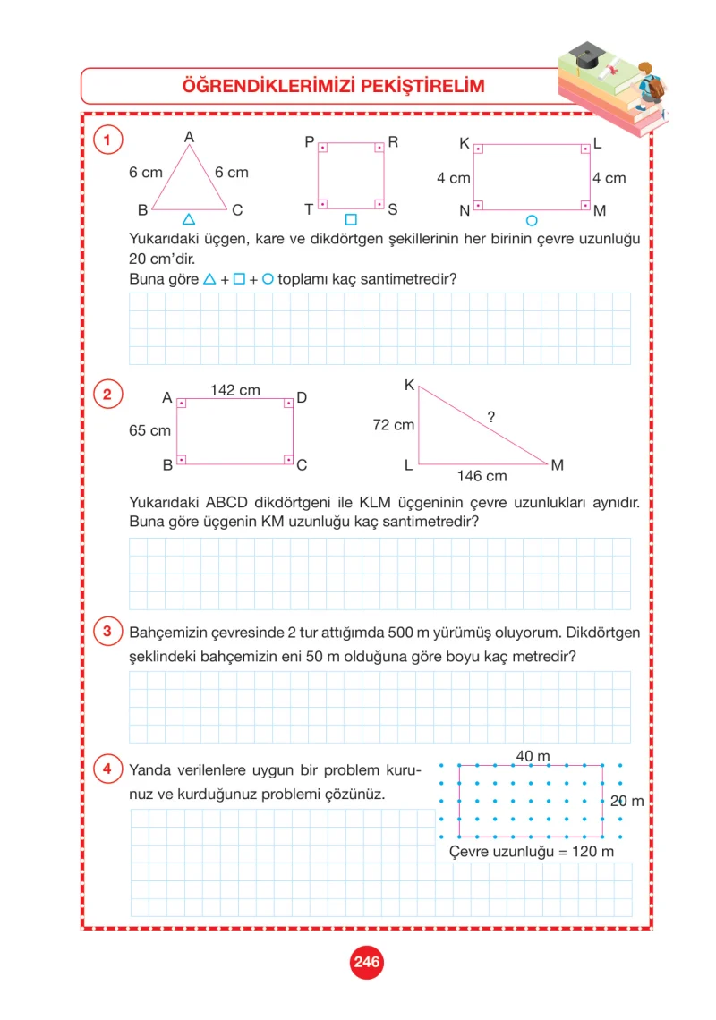 4. Sınıf Matematik Ders Kitabı Cevapları Pasifik Yayınları Sayfa 246