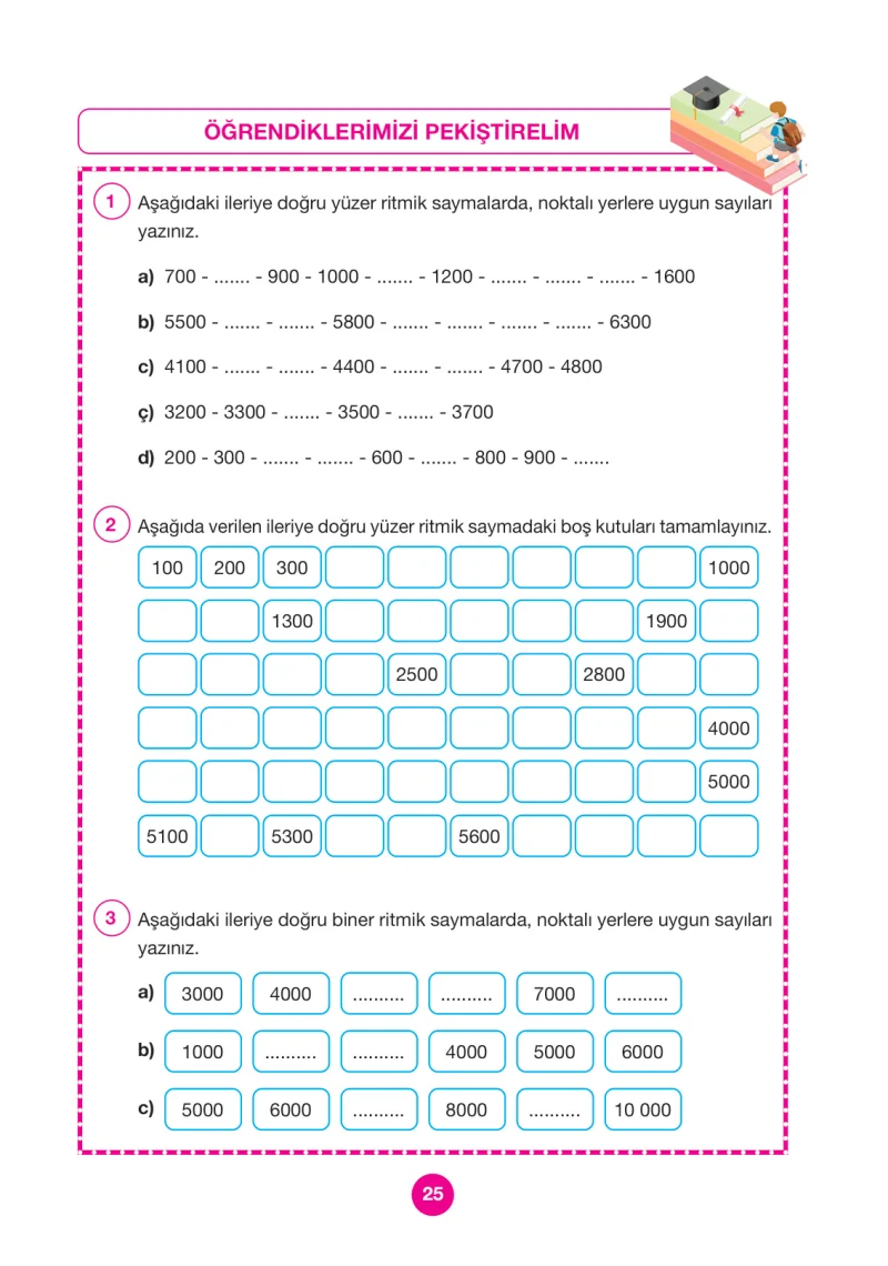 4. Sınıf Matematik Ders Kitabı Cevapları Pasifik Yayınları Sayfa 25
