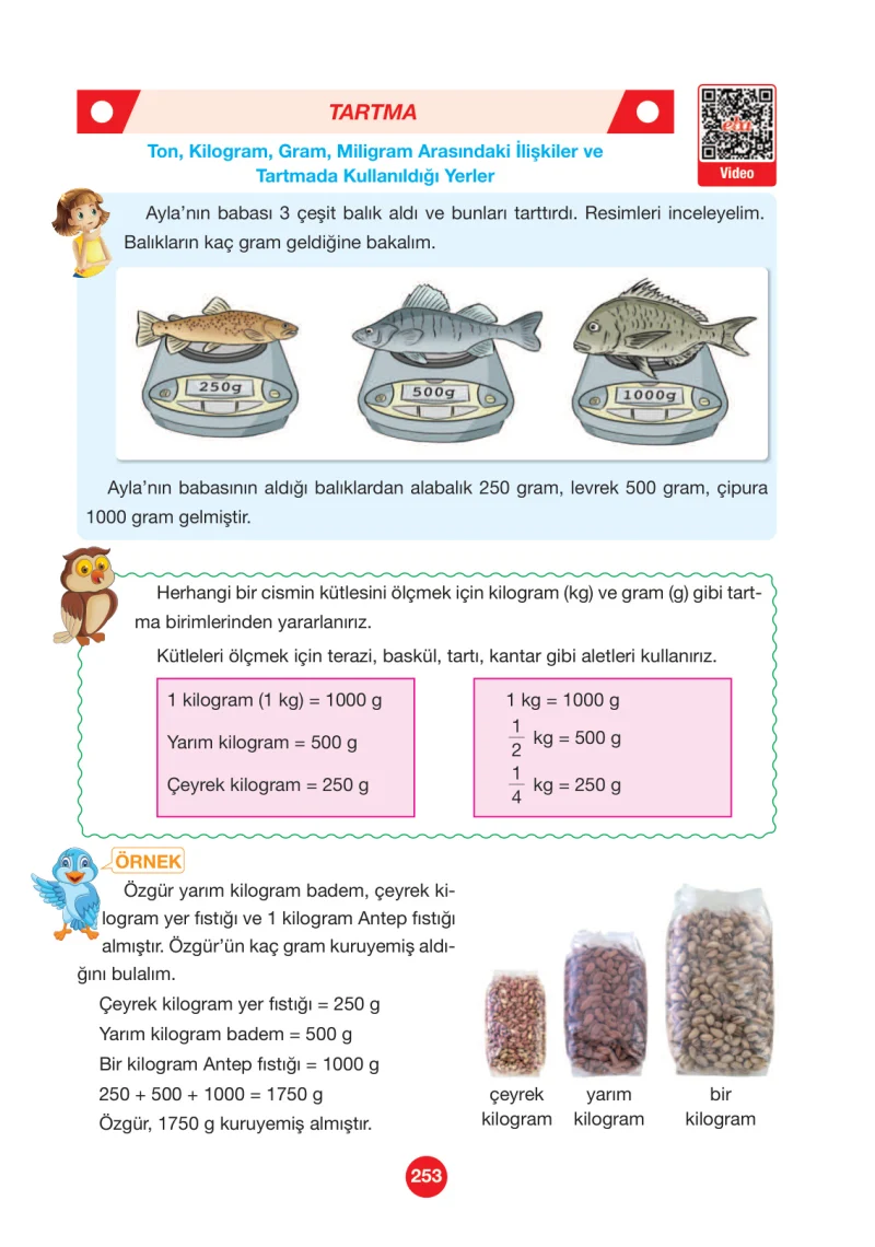 4. Sınıf Matematik Ders Kitabı Cevapları Pasifik Yayınları Sayfa 253
