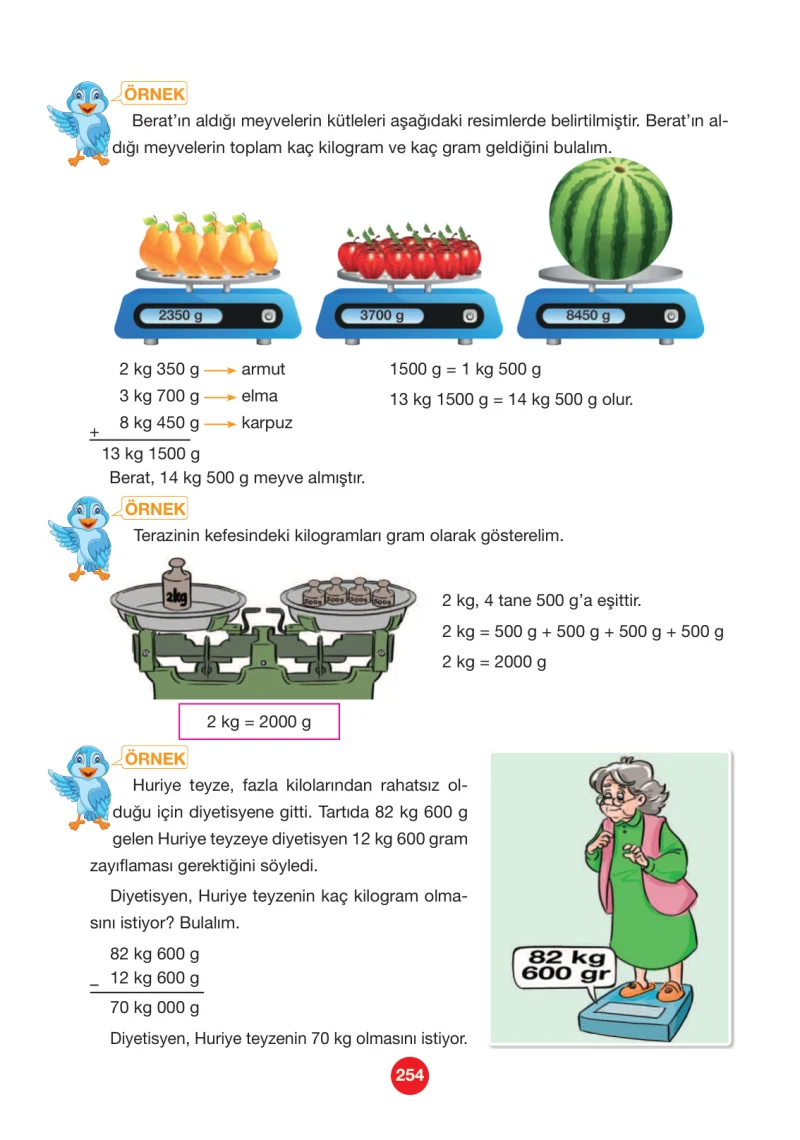 4. Sınıf Matematik Ders Kitabı Cevapları Pasifik Yayınları Sayfa 254