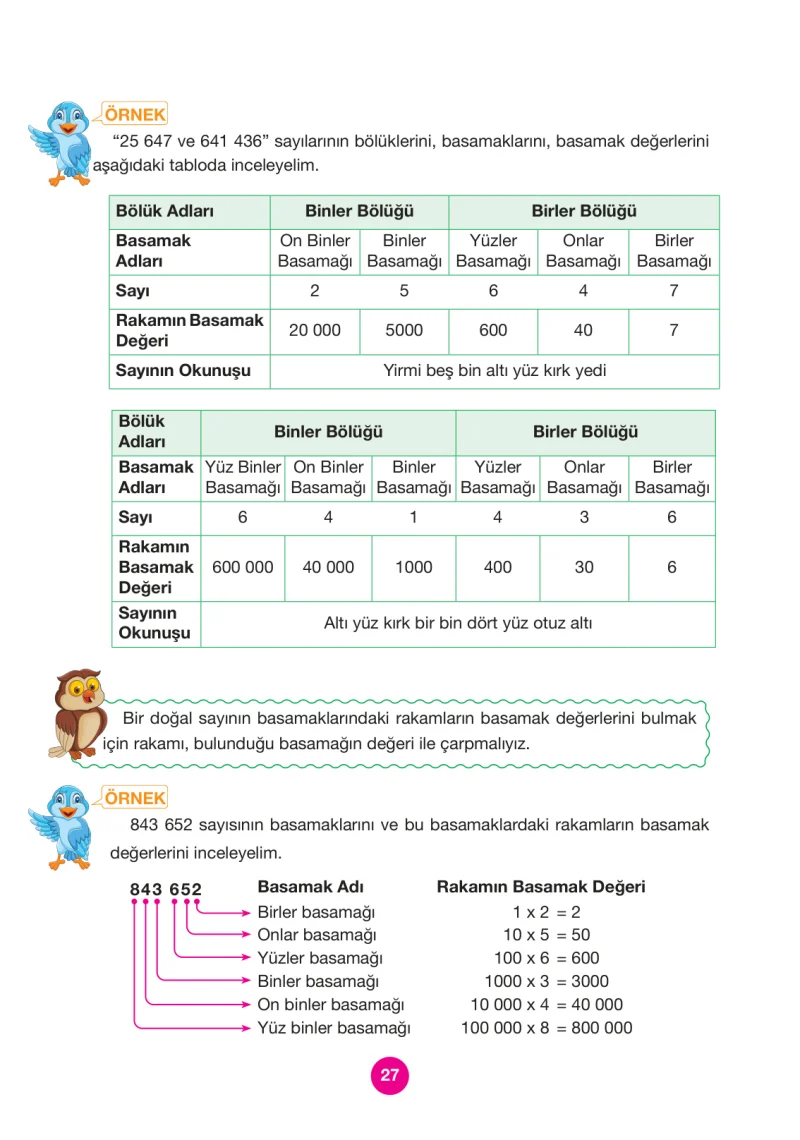 4. Sınıf Matematik Ders Kitabı Cevapları Pasifik Yayınları Sayfa 27