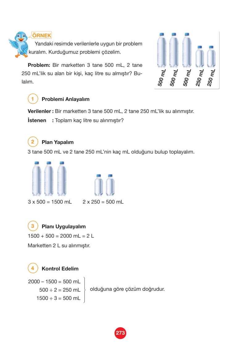 4. Sınıf Matematik Ders Kitabı Cevapları Pasifik Yayınları Sayfa 273