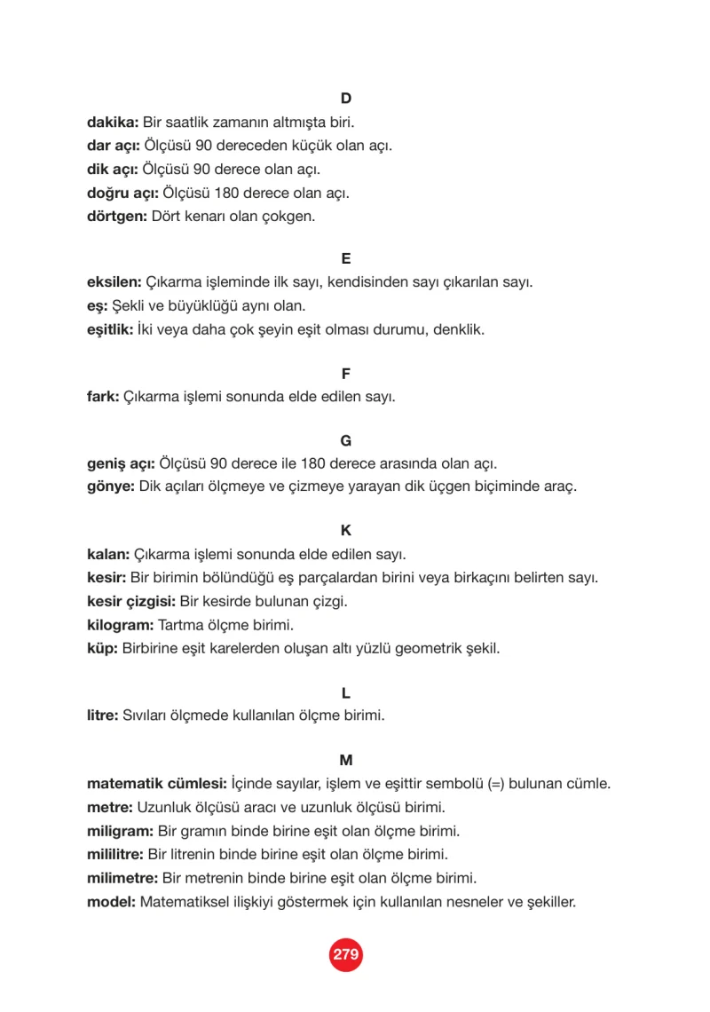 4. Sınıf Matematik Ders Kitabı Cevapları Pasifik Yayınları Sayfa 279