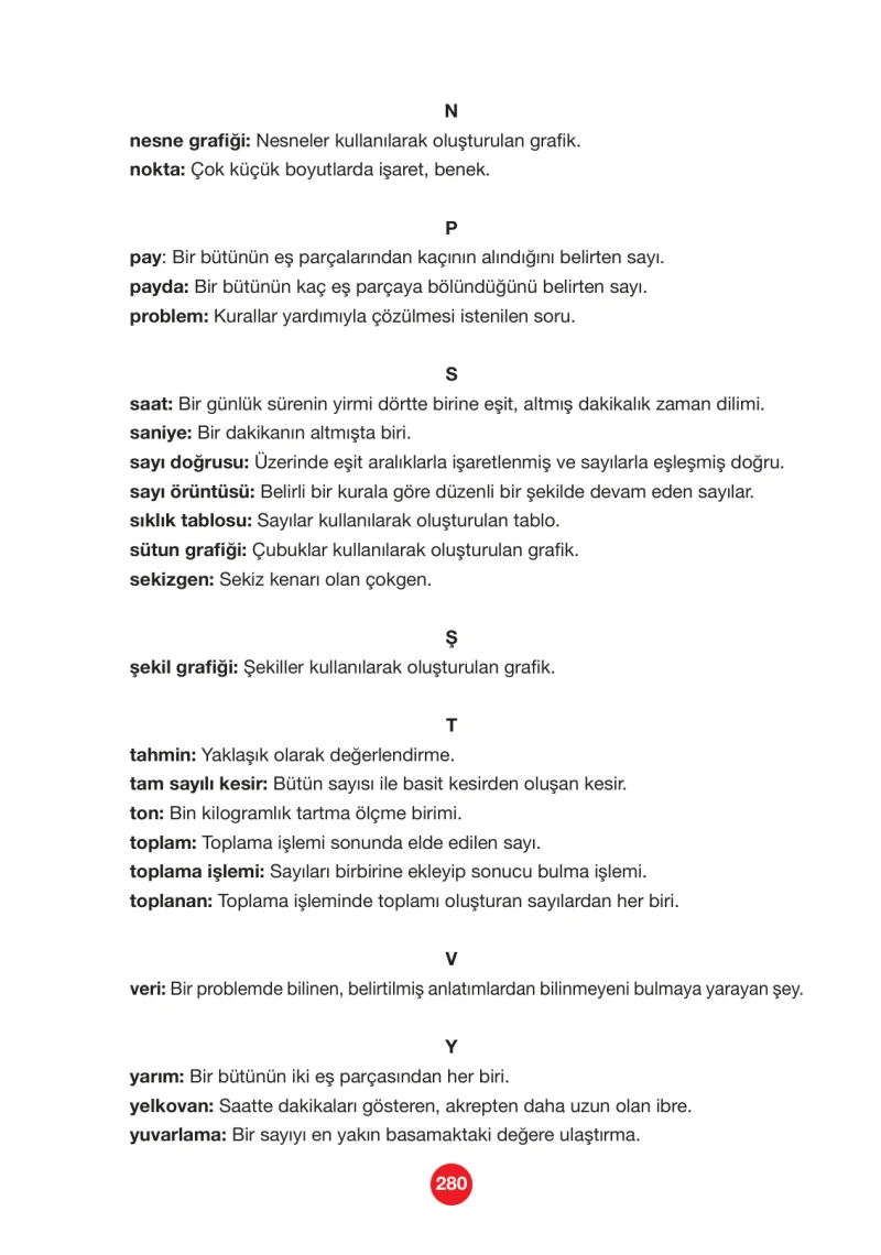 4. Sınıf Matematik Ders Kitabı Cevapları Pasifik Yayınları Sayfa 280
