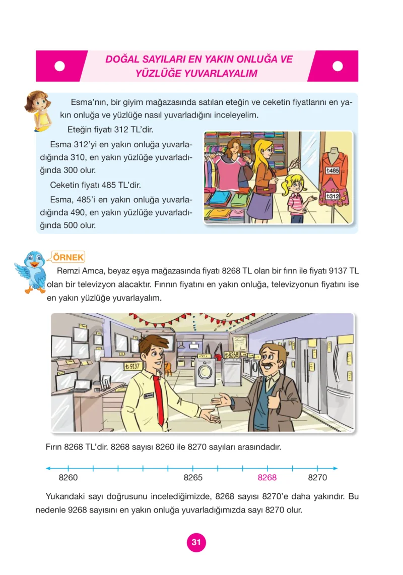 4. Sınıf Matematik Ders Kitabı Cevapları Pasifik Yayınları Sayfa 31