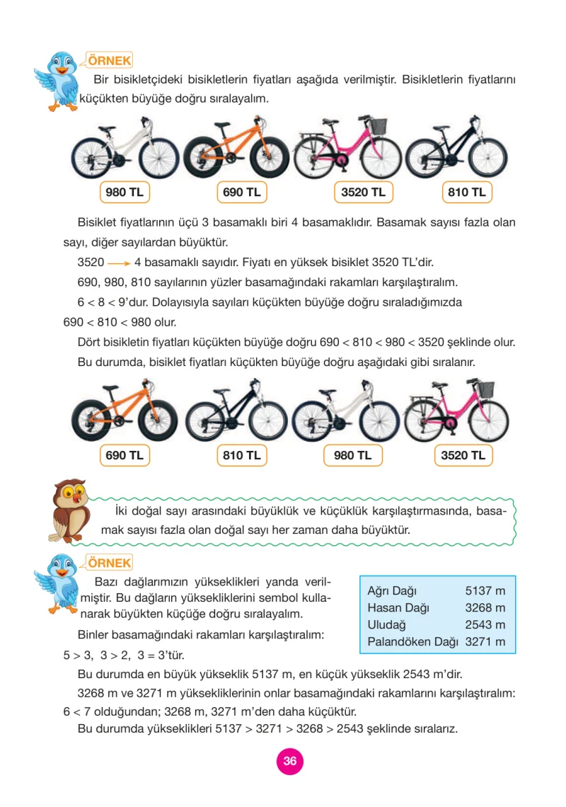 4. Sınıf Matematik Ders Kitabı Cevapları Pasifik Yayınları Sayfa 36