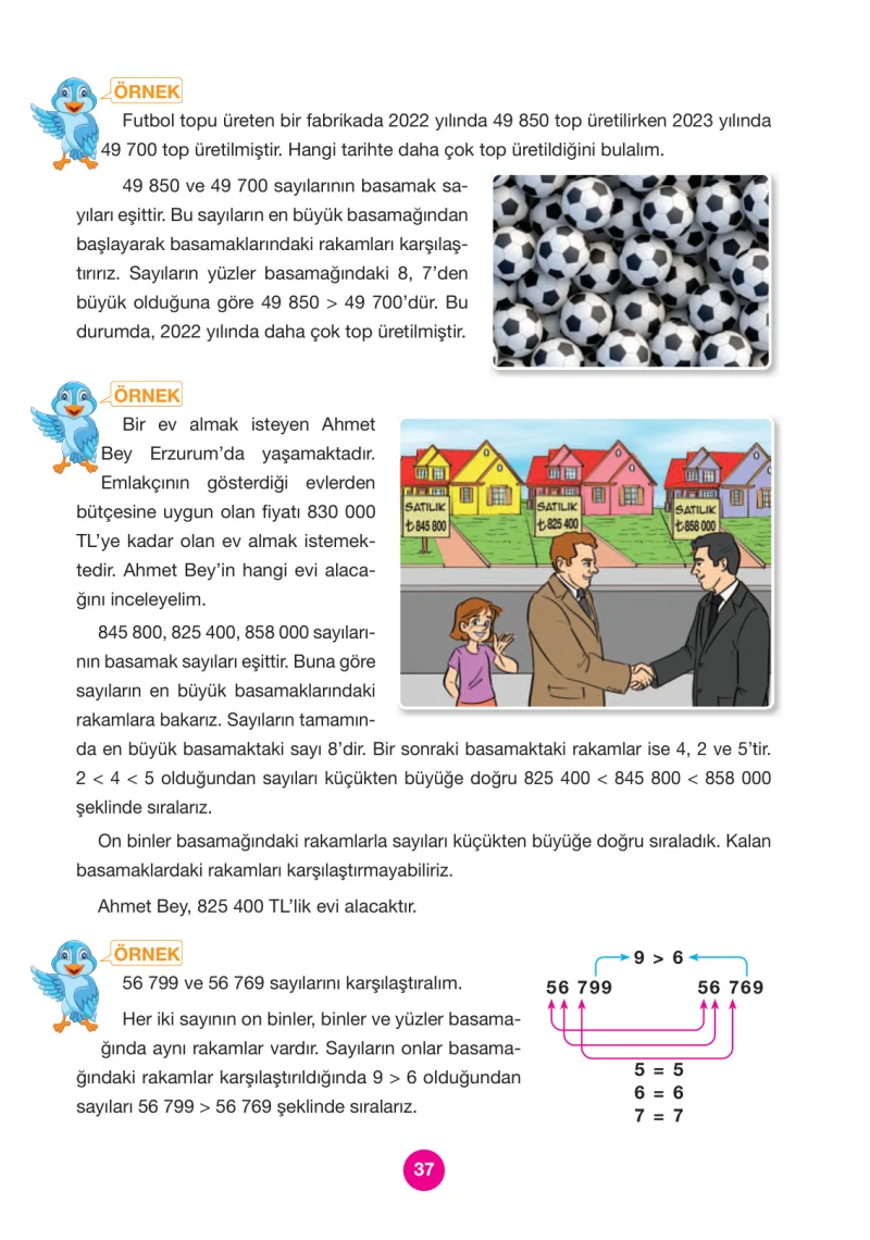 4. Sınıf Matematik Ders Kitabı Cevapları Pasifik Yayınları Sayfa 37