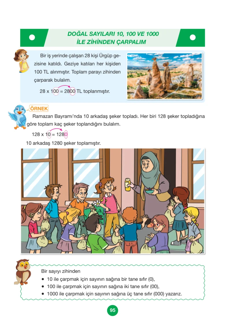 4. Sınıf Matematik Ders Kitabı Cevapları Pasifik Yayınları Sayfa 95