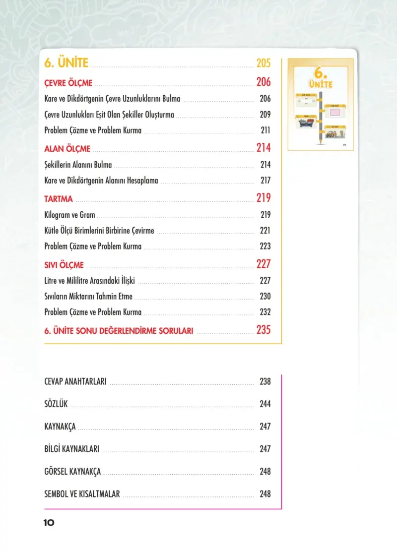 4. Sınıf Matematik Ders Kitabı Cevapları Sevgi Yayınları Sayfa 10
