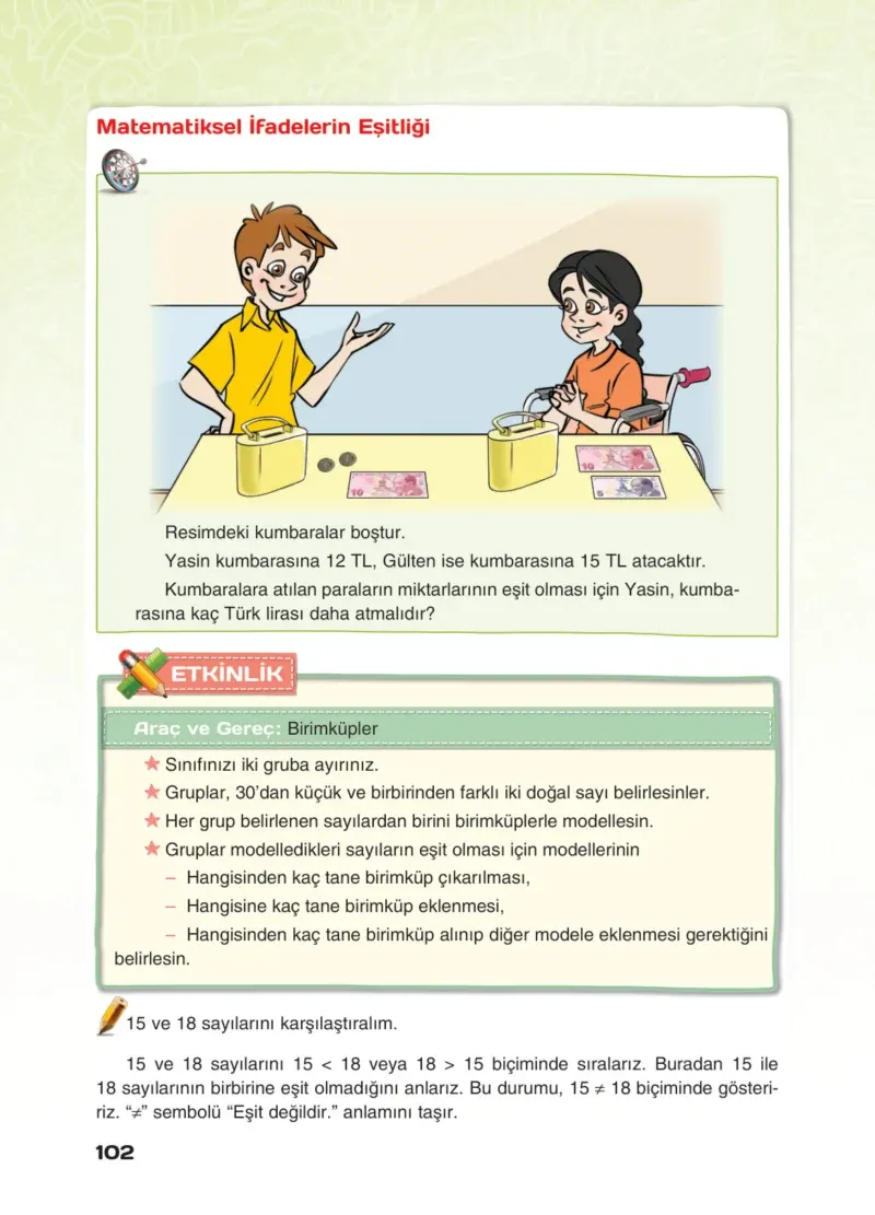 4. Sınıf Matematik Ders Kitabı Cevapları Sevgi Yayınları Sayfa 102