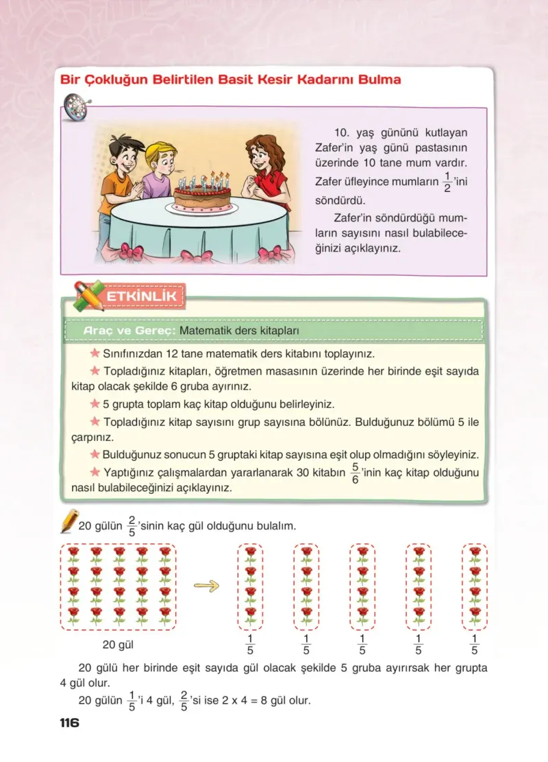 4. Sınıf Matematik Ders Kitabı Cevapları Sevgi Yayınları Sayfa 116