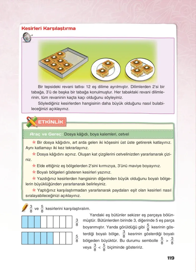 4. Sınıf Matematik Ders Kitabı Cevapları Sevgi Yayınları Sayfa 119
