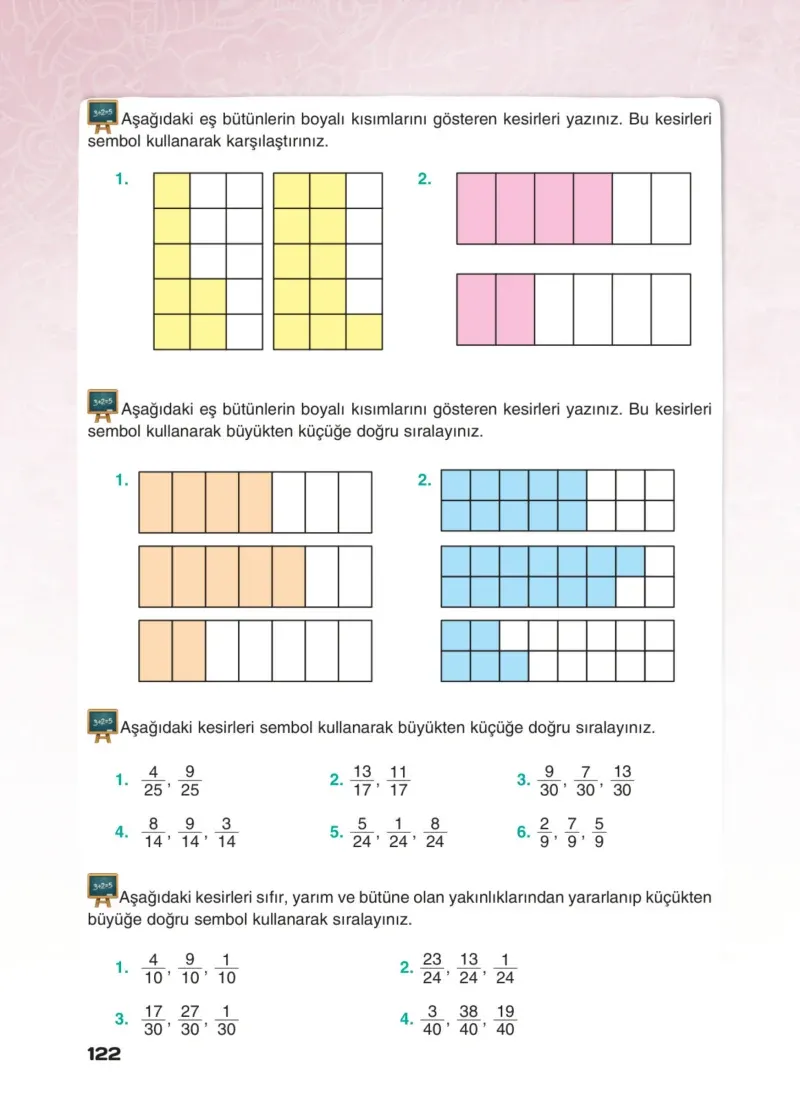 4. Sınıf Matematik Ders Kitabı Cevapları Sevgi Yayınları Sayfa 122