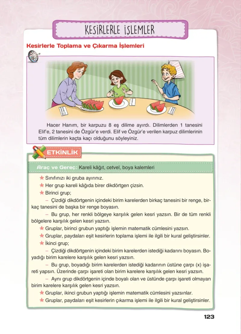 4. Sınıf Matematik Ders Kitabı Cevapları Sevgi Yayınları Sayfa 123