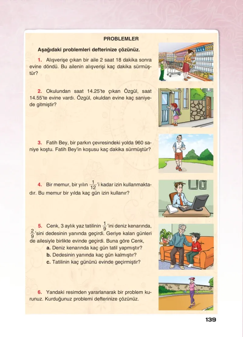 4. Sınıf Matematik Ders Kitabı Cevapları Sevgi Yayınları Sayfa 139