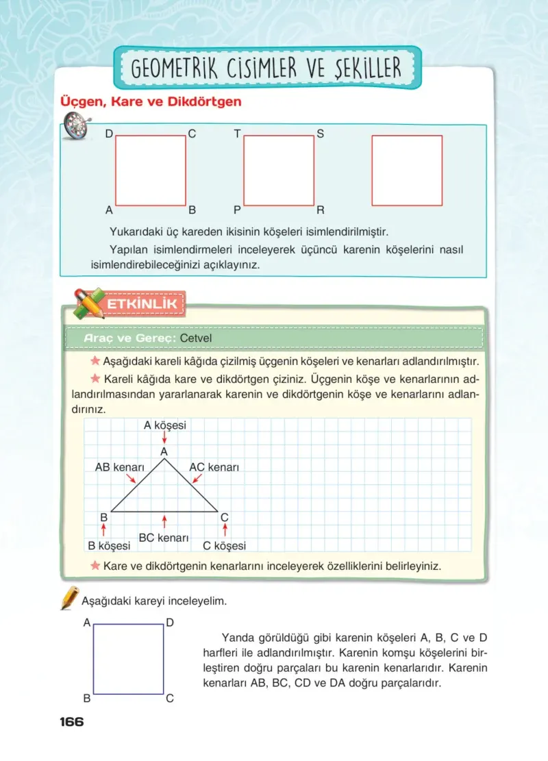 4. Sınıf Matematik Ders Kitabı Cevapları Sevgi Yayınları Sayfa 166