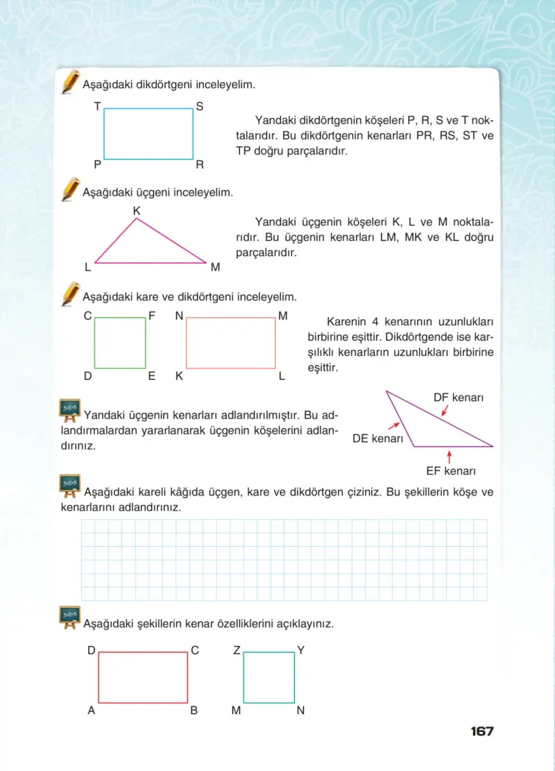 4. Sınıf Matematik Ders Kitabı Cevapları Sevgi Yayınları Sayfa 167