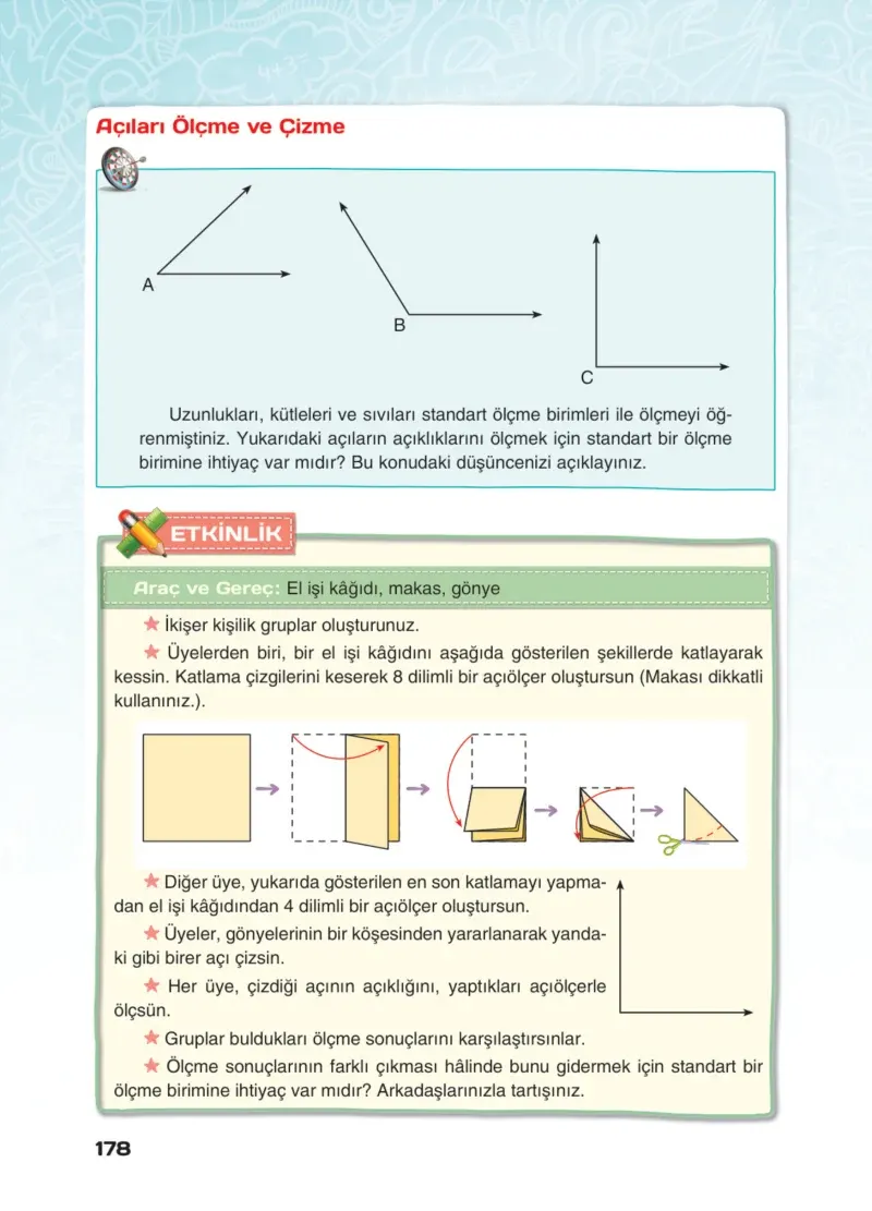 4. Sınıf Matematik Ders Kitabı Cevapları Sevgi Yayınları Sayfa 178