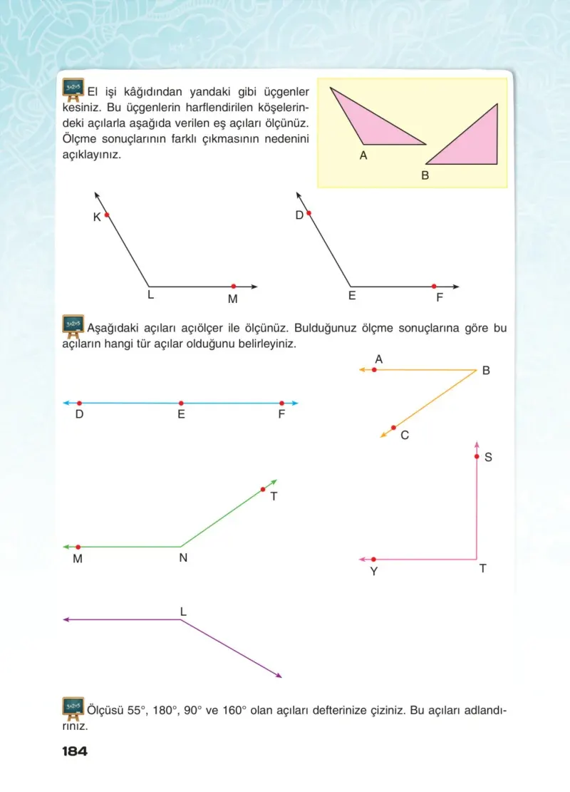 4. Sınıf Matematik Ders Kitabı Cevapları Sevgi Yayınları Sayfa 184