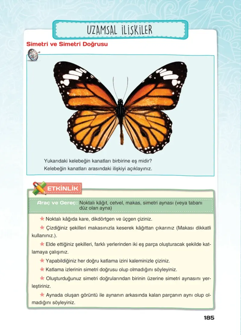 4. Sınıf Matematik Ders Kitabı Cevapları Sevgi Yayınları Sayfa 185