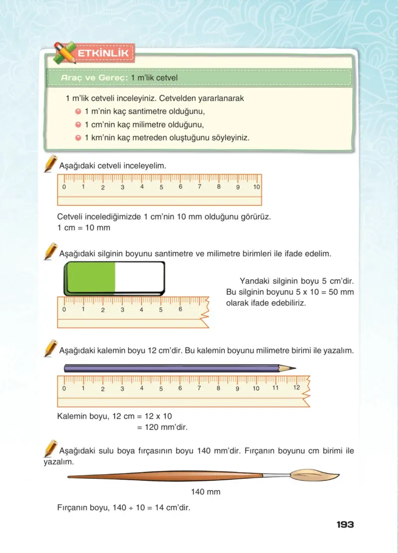 4. Sınıf Matematik Ders Kitabı Cevapları Sevgi Yayınları Sayfa 193