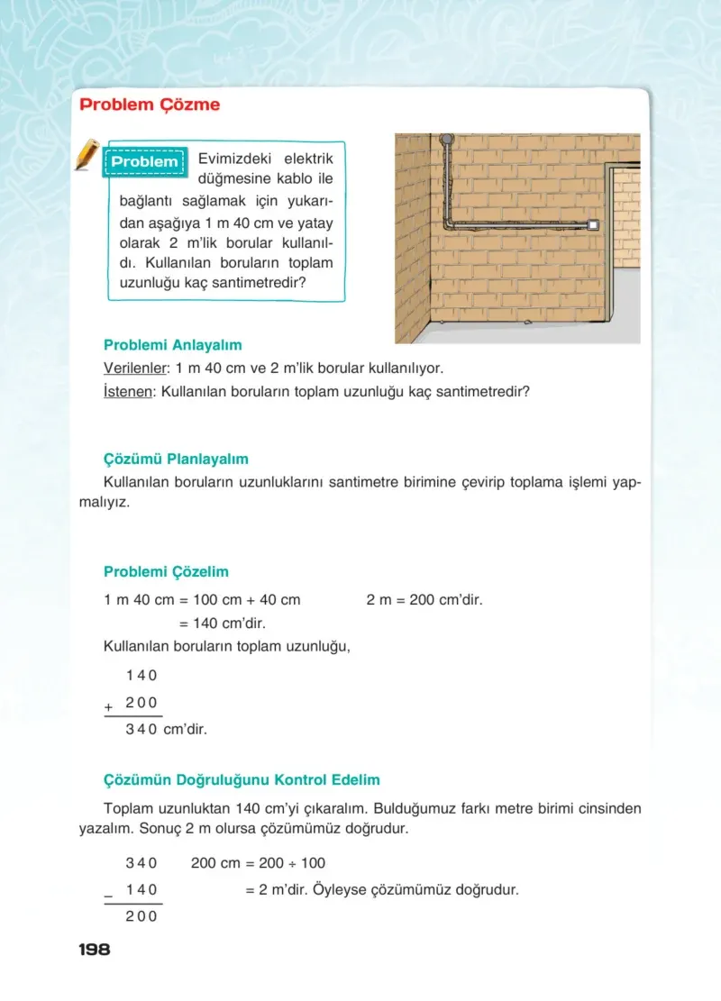 4. Sınıf Matematik Ders Kitabı Cevapları Sevgi Yayınları Sayfa 198