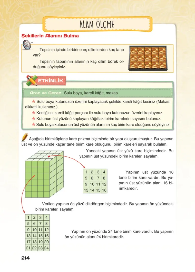 4. Sınıf Matematik Ders Kitabı Cevapları Sevgi Yayınları Sayfa 214