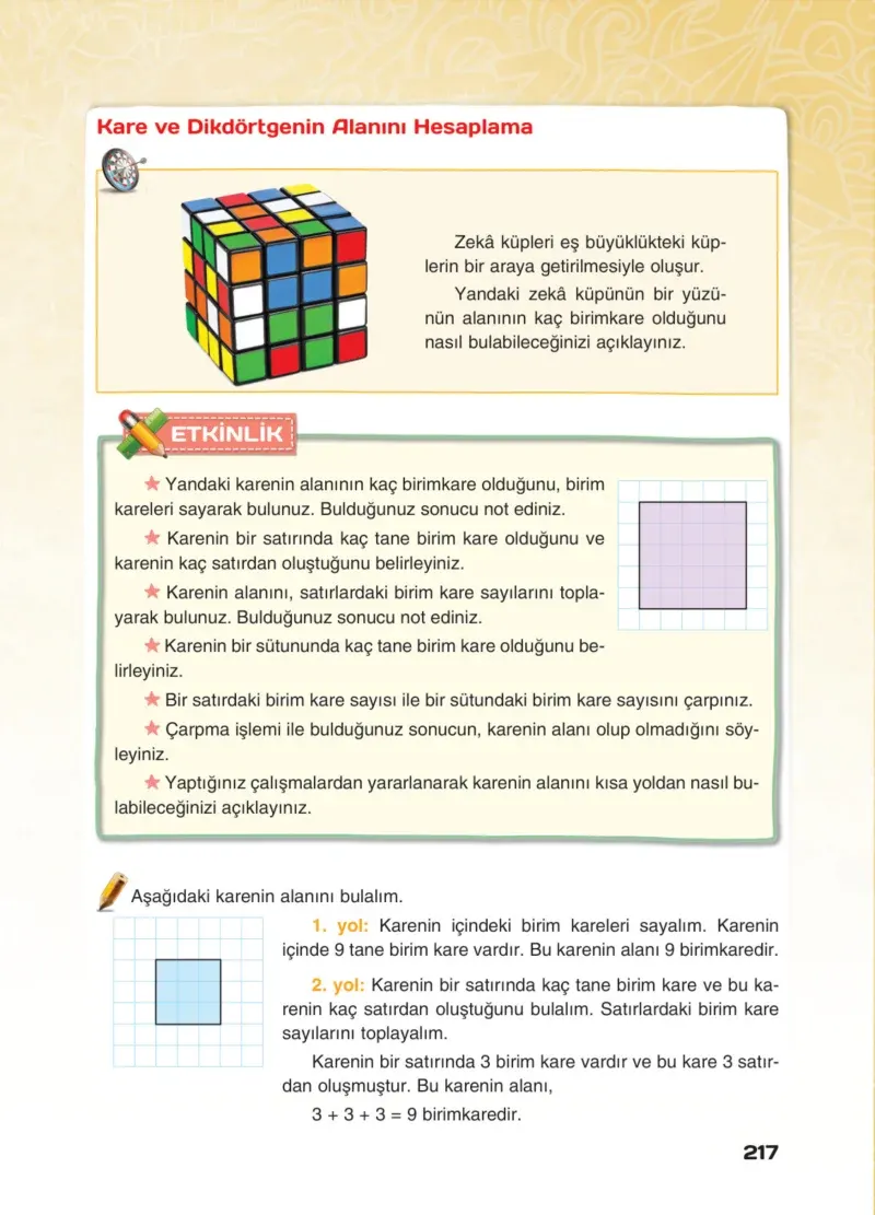 4. Sınıf Matematik Ders Kitabı Cevapları Sevgi Yayınları Sayfa 217