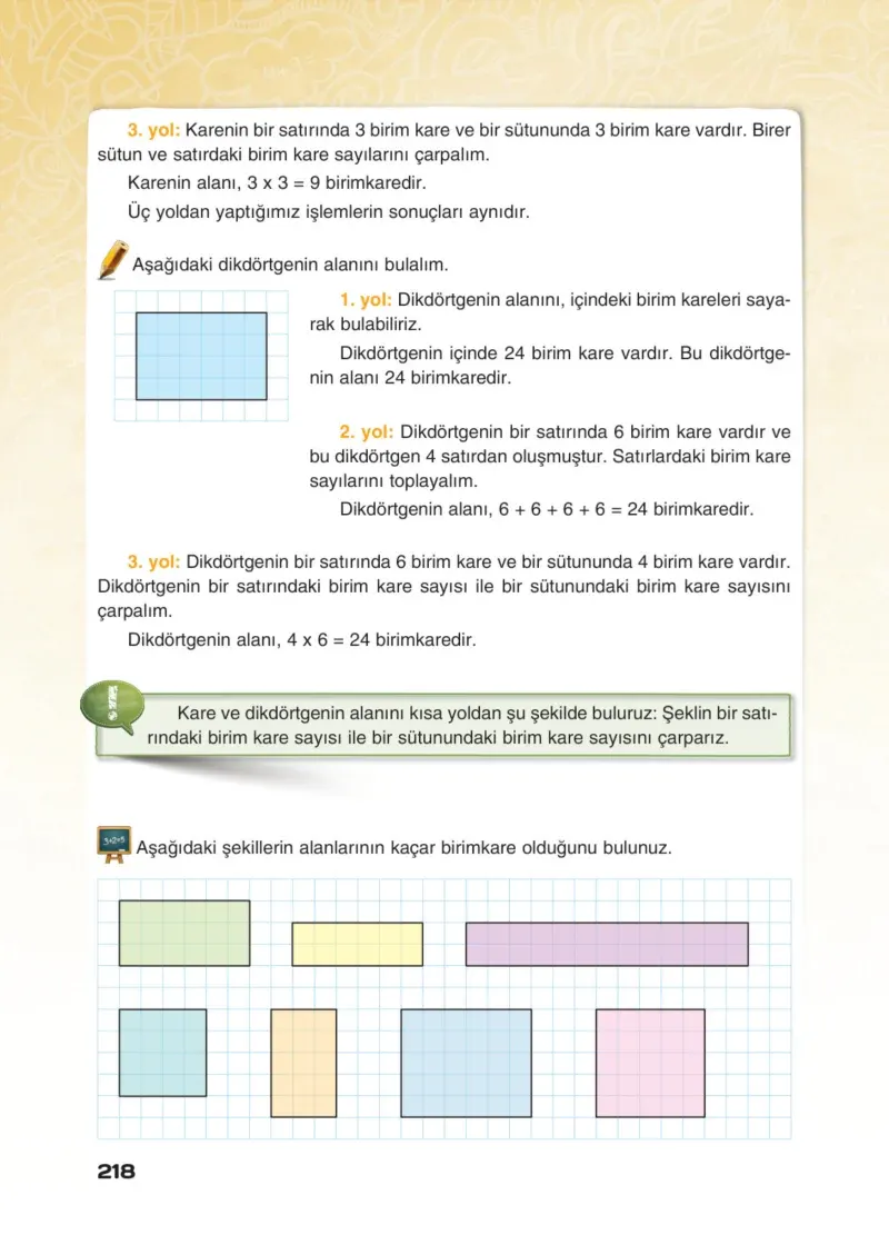 4. Sınıf Matematik Ders Kitabı Cevapları Sevgi Yayınları Sayfa 218