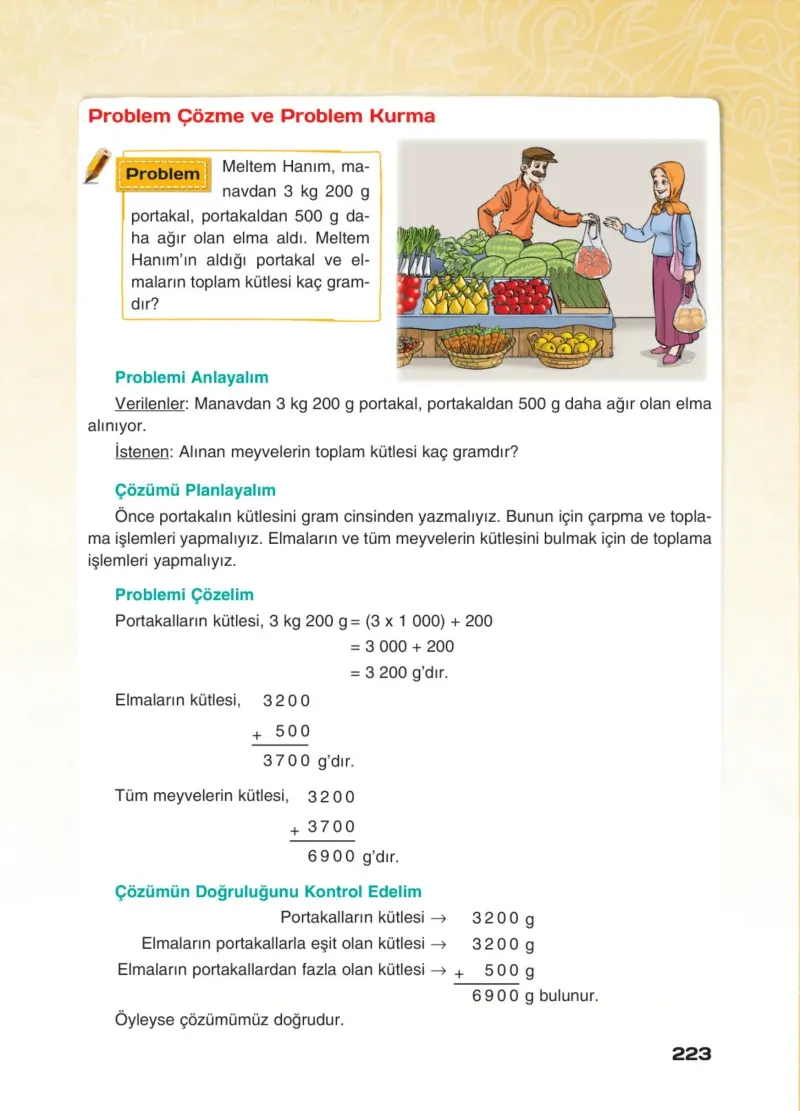 4. Sınıf Matematik Ders Kitabı Cevapları Sevgi Yayınları Sayfa 223
