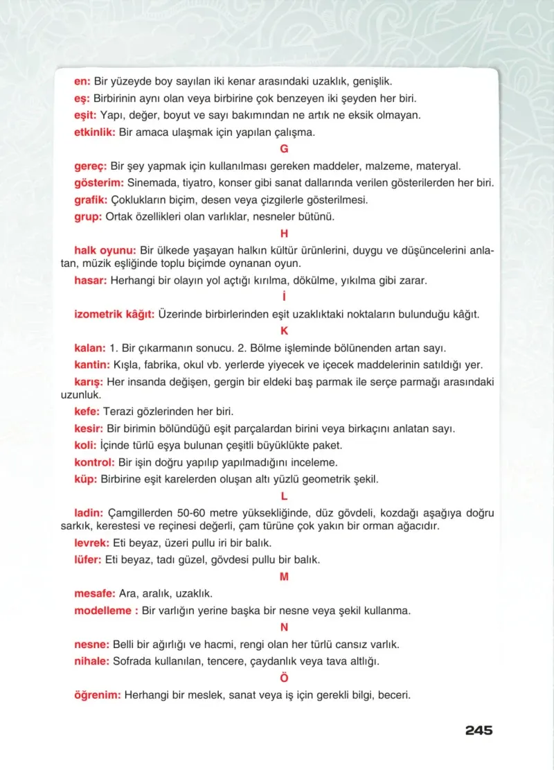 4. Sınıf Matematik Ders Kitabı Cevapları Sevgi Yayınları Sayfa 245