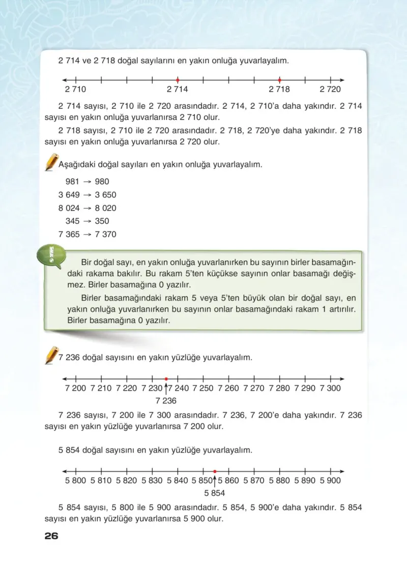4. Sınıf Matematik Ders Kitabı Cevapları Sevgi Yayınları Sayfa 26