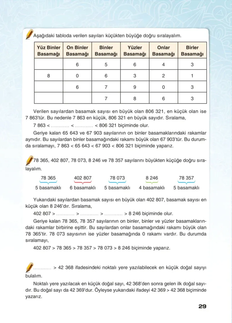 4. Sınıf Matematik Ders Kitabı Cevapları Sevgi Yayınları Sayfa 29