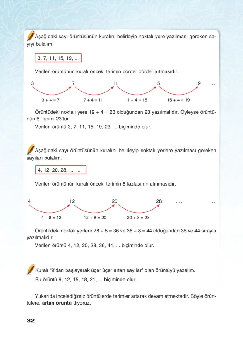 4. Sınıf Matematik Ders Kitabı Cevapları Sevgi Yayınları Sayfa 32