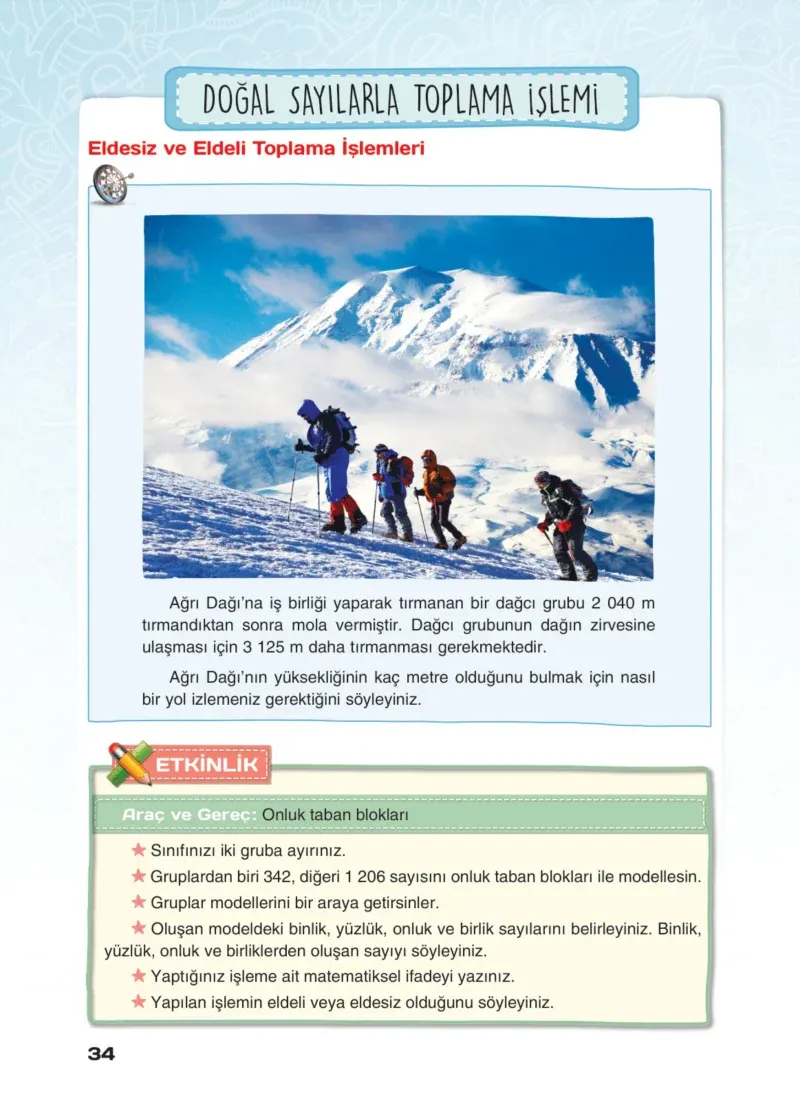 4. Sınıf Matematik Ders Kitabı Cevapları Sevgi Yayınları Sayfa 34