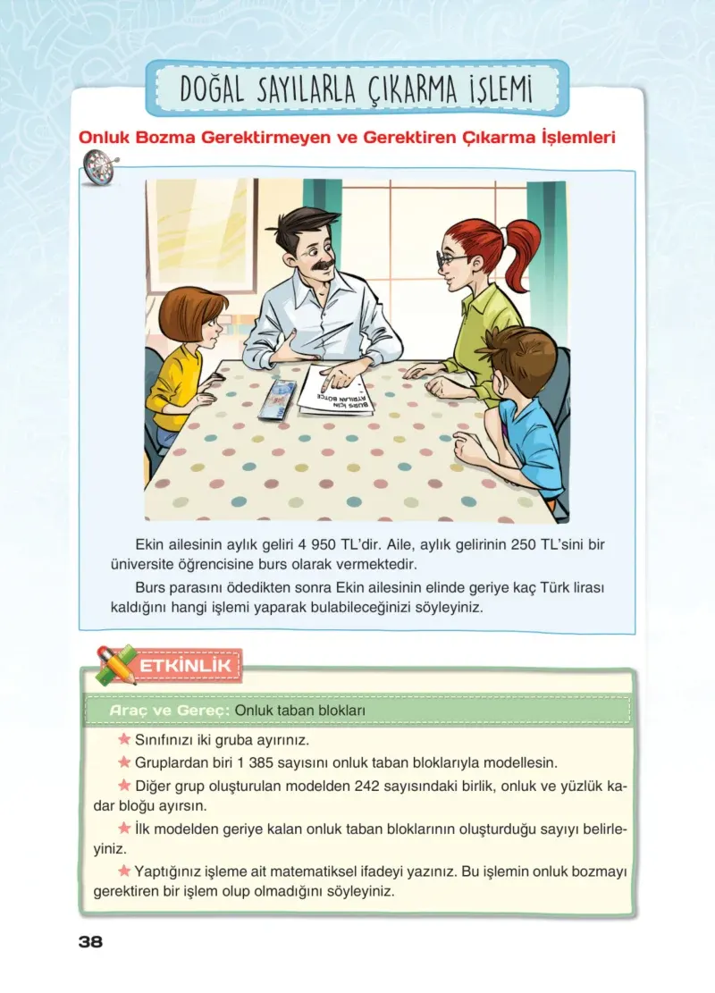4. Sınıf Matematik Ders Kitabı Cevapları Sevgi Yayınları Sayfa 38