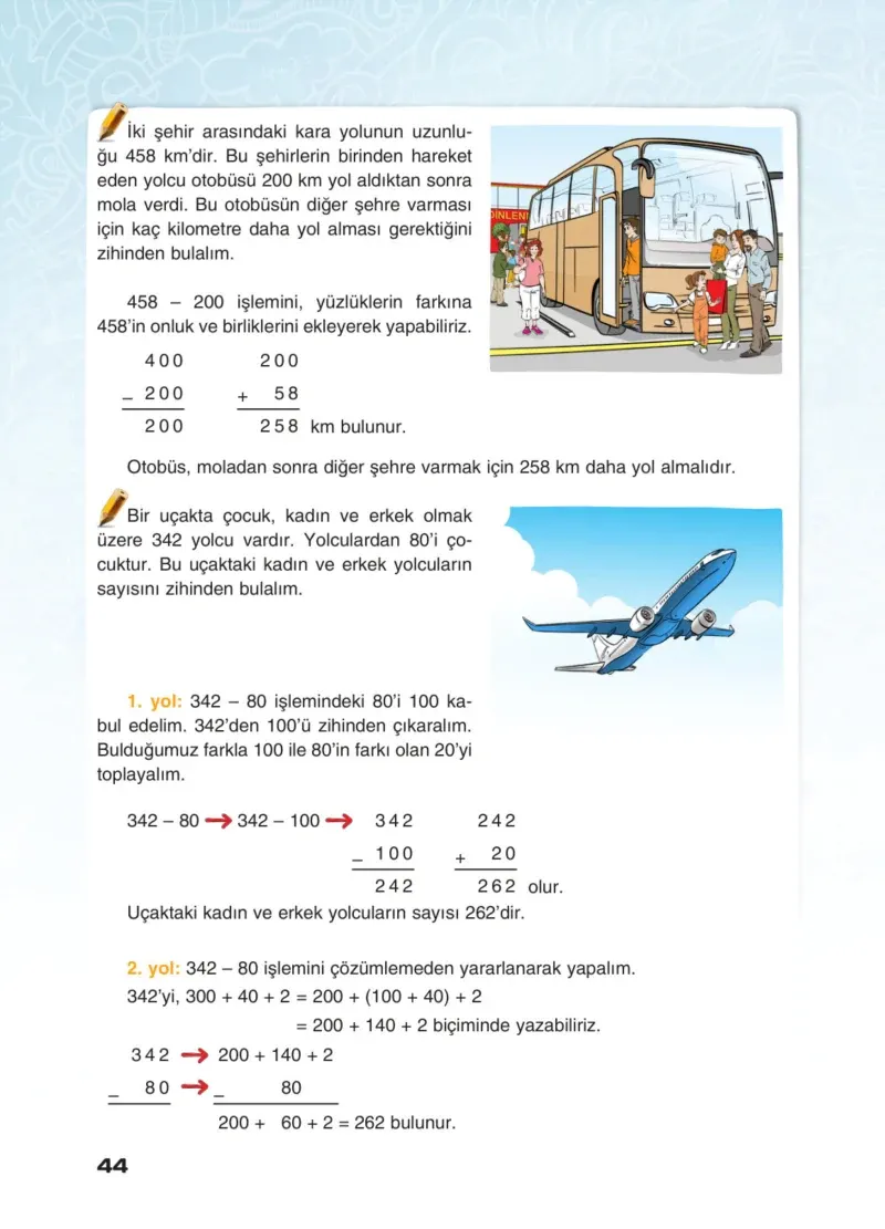 4. Sınıf Matematik Ders Kitabı Cevapları Sevgi Yayınları Sayfa 44
