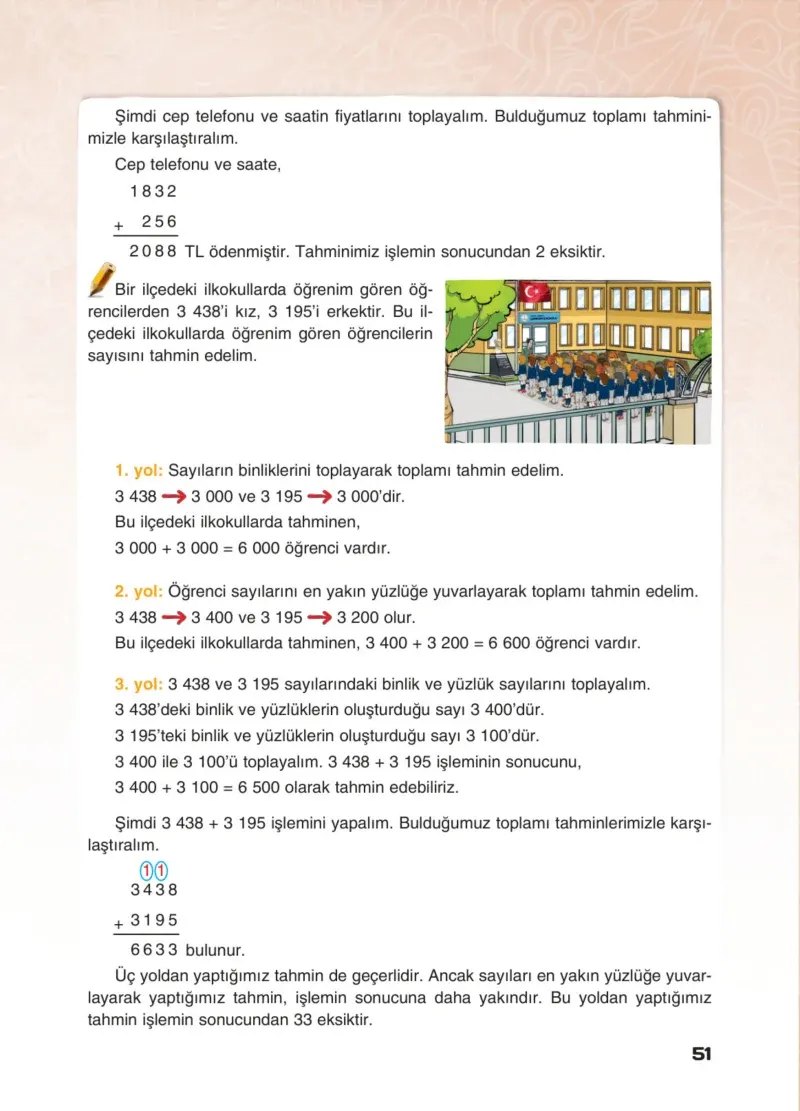 4. Sınıf Matematik Ders Kitabı Cevapları Sevgi Yayınları Sayfa 51