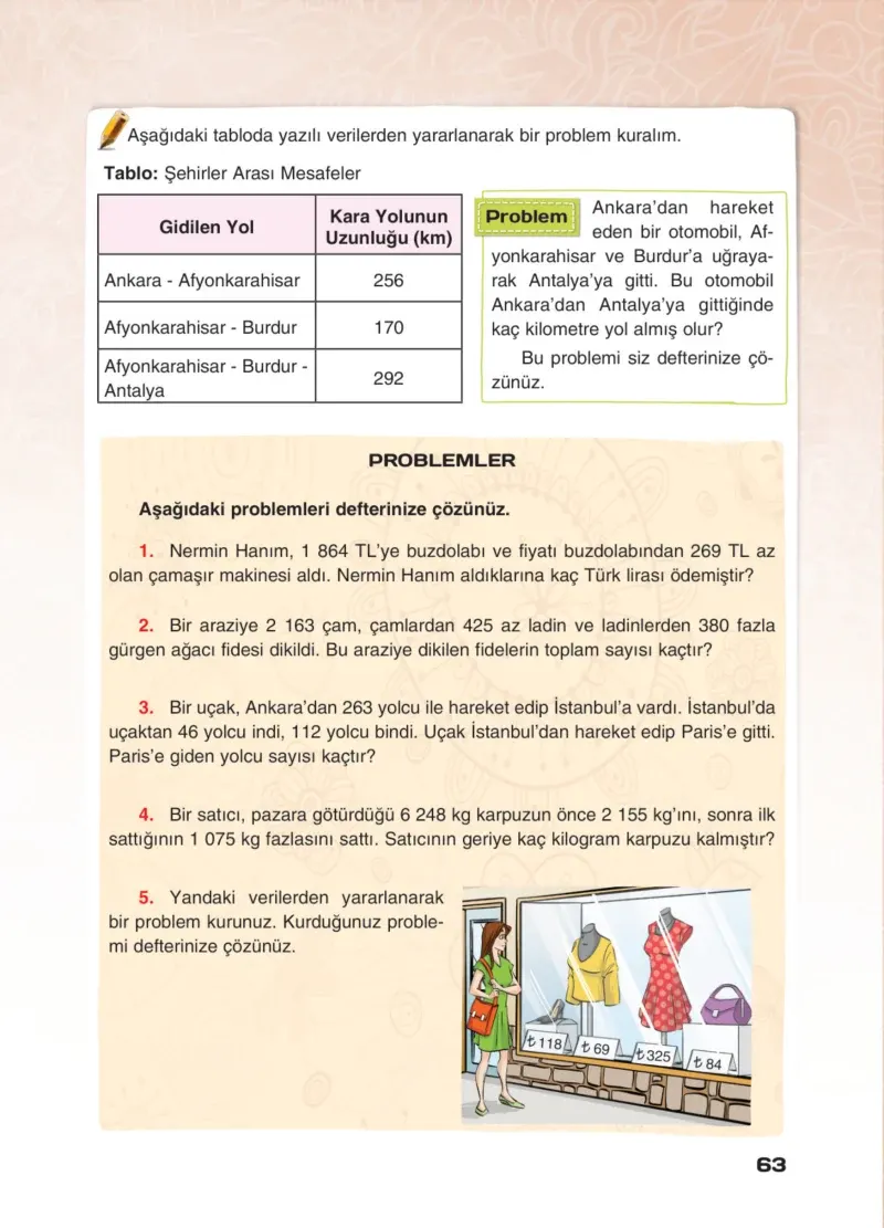 4. Sınıf Matematik Ders Kitabı Cevapları Sevgi Yayınları Sayfa 63
