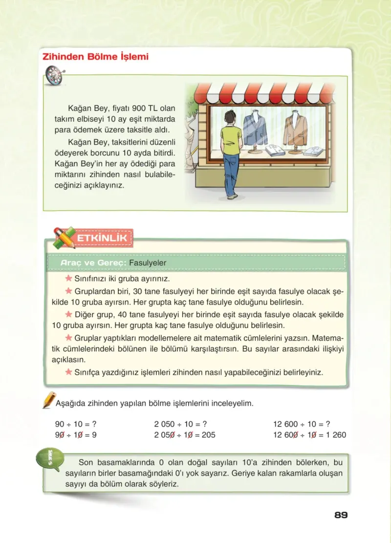 4. Sınıf Matematik Ders Kitabı Cevapları Sevgi Yayınları Sayfa 89