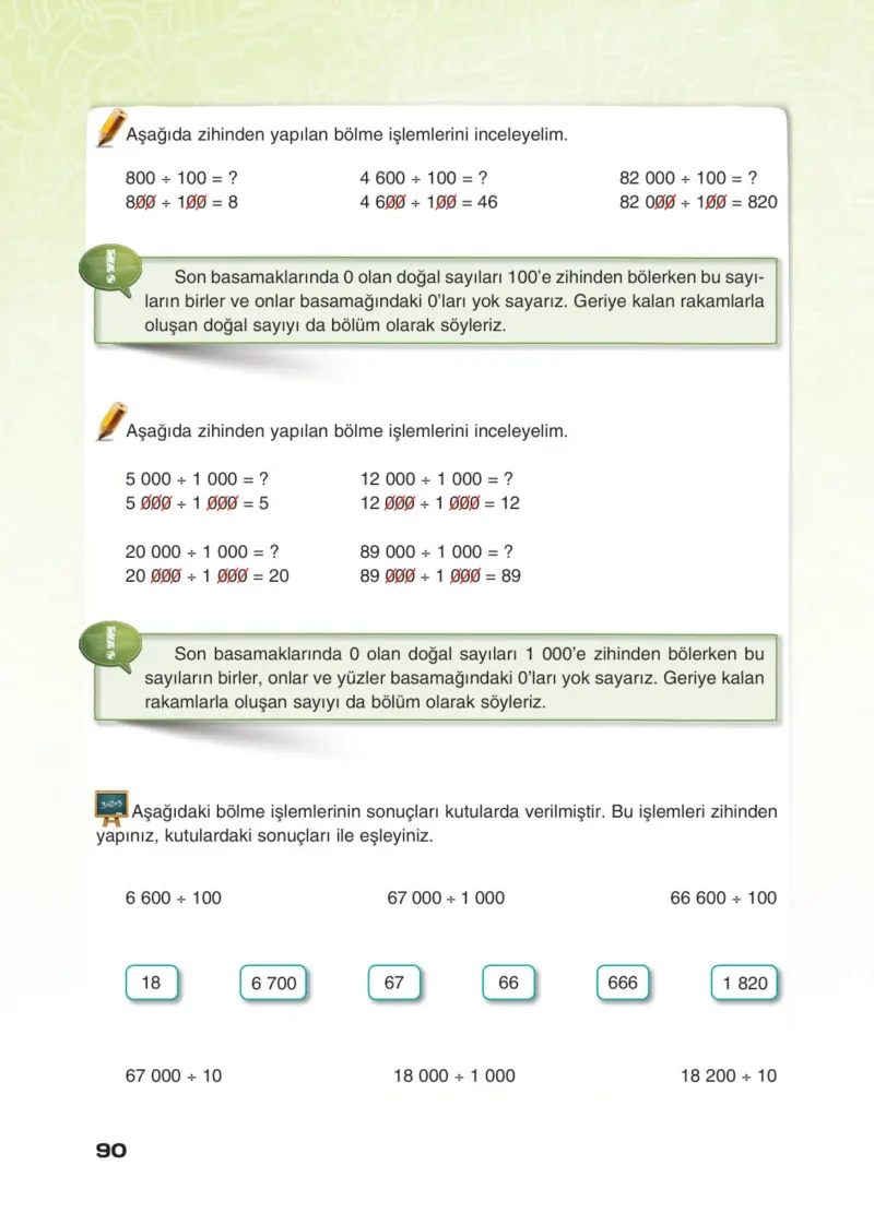 4. Sınıf Matematik Ders Kitabı Cevapları Sevgi Yayınları Sayfa 90