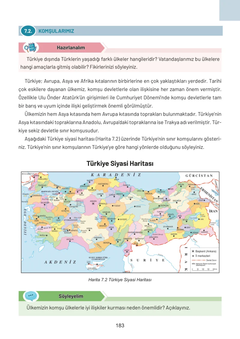 4. Sınıf Sosyal Bilgiler Ders Kitabı Cevapları Ferman Yayınları Sayfa 183