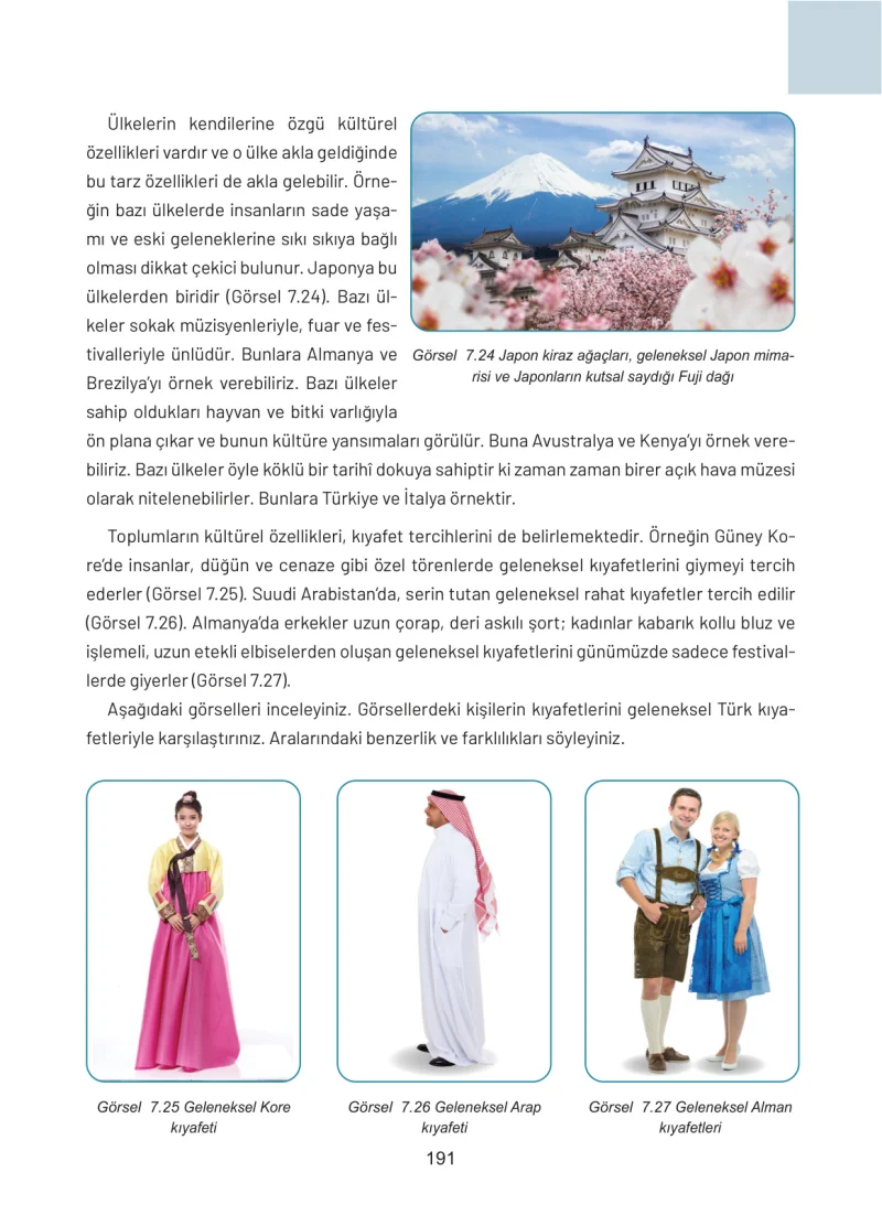 4. Sınıf Sosyal Bilgiler Ders Kitabı Cevapları Ferman Yayınları Sayfa 191